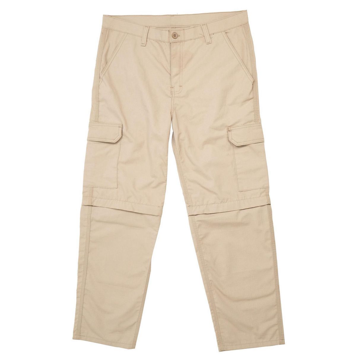  - Pantalón Cargo Ripstop Desmontable Beige