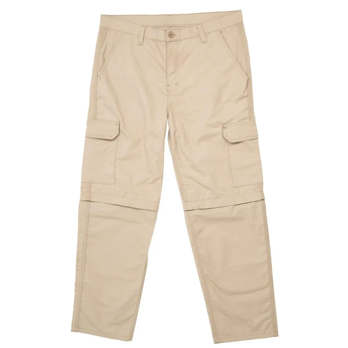  - Pantalón Cargo Ripstop Desmontable Beige