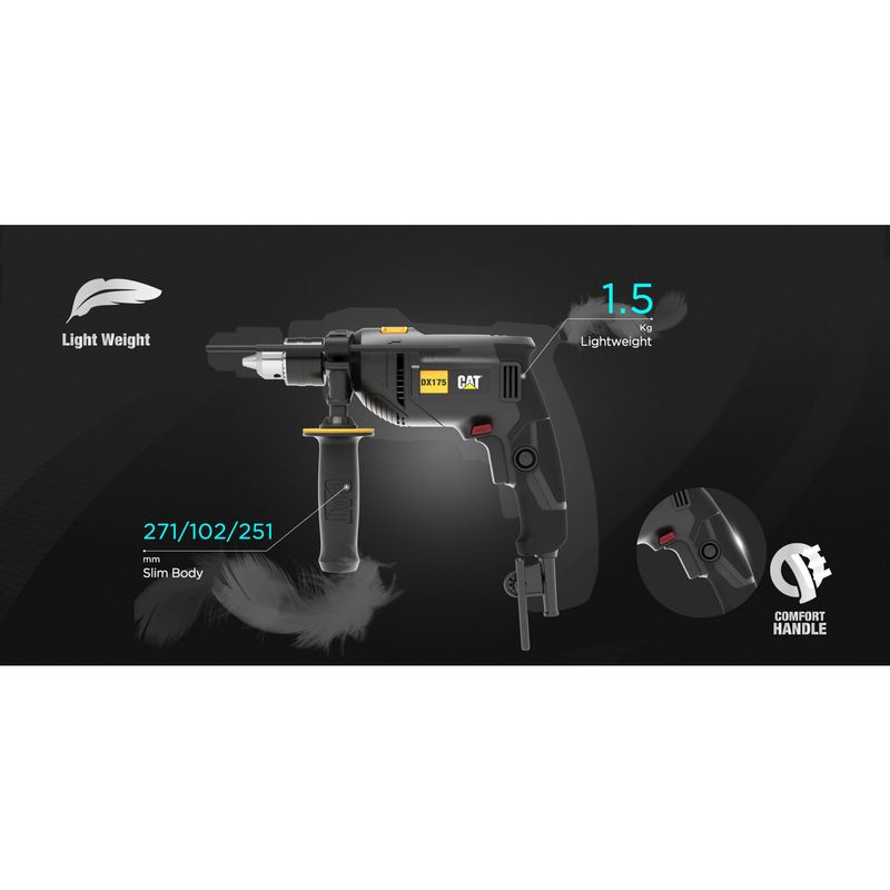CAT - Taladro eléctrico Percutor CAT 600W