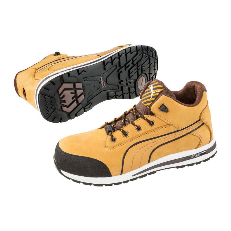 PUMA - Zapatos de Seguridad Punta de Acero Hombre Dash Wheat T43