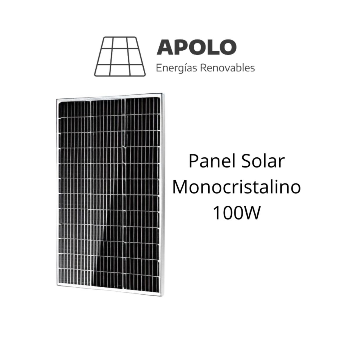 APOLO - Panel Solar Monocristalino 100 W Apolo