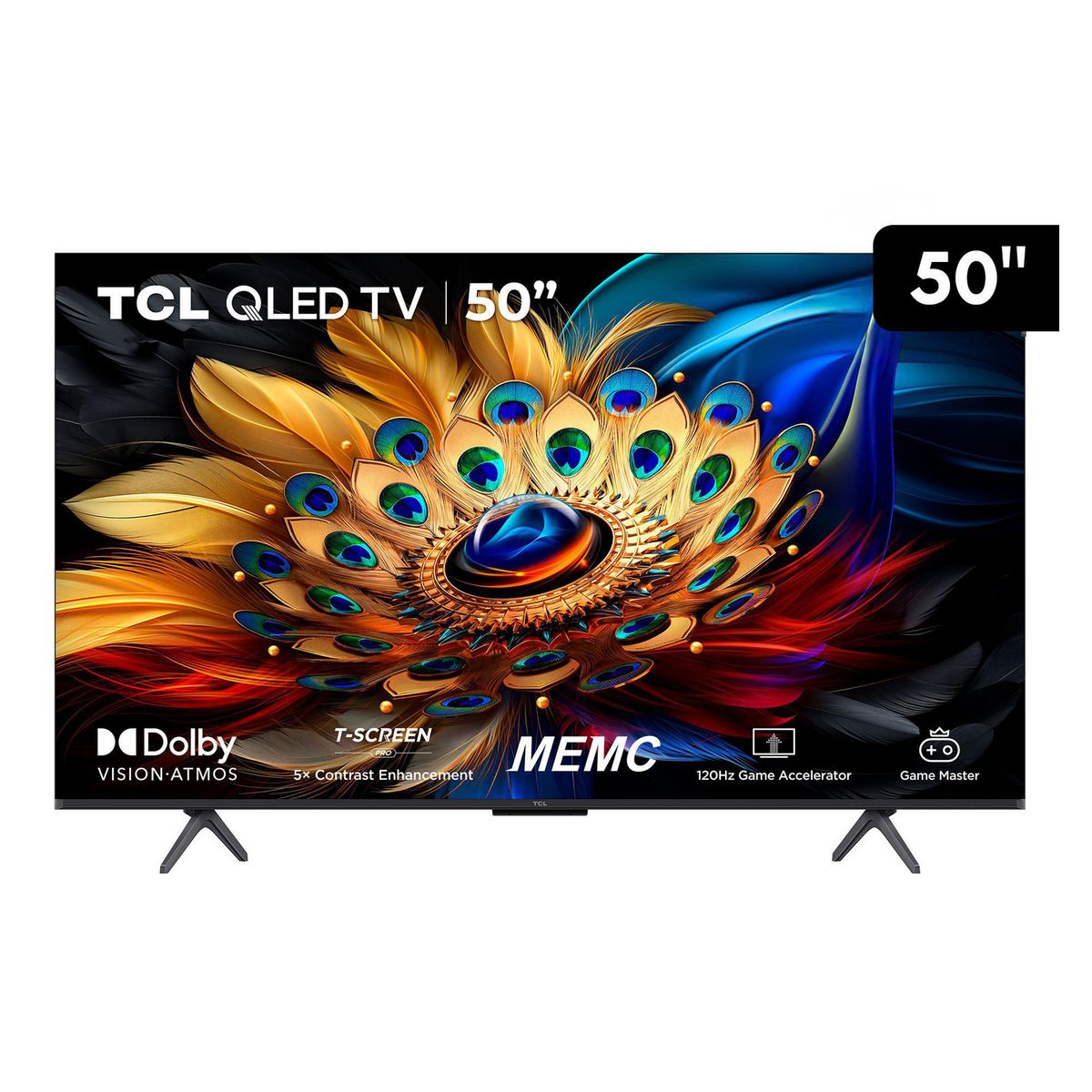 TCL - Televisor Smart TV TCL 50" QLED 4K 50C655