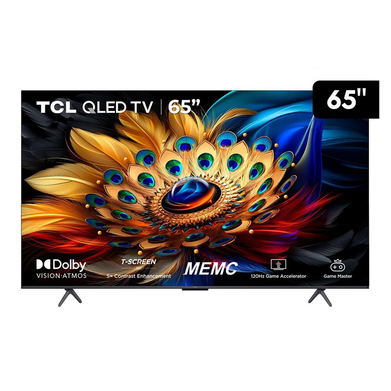 TCL - Televisor TCL 65" 65C655 QLED Google TV 4K Ultra HD