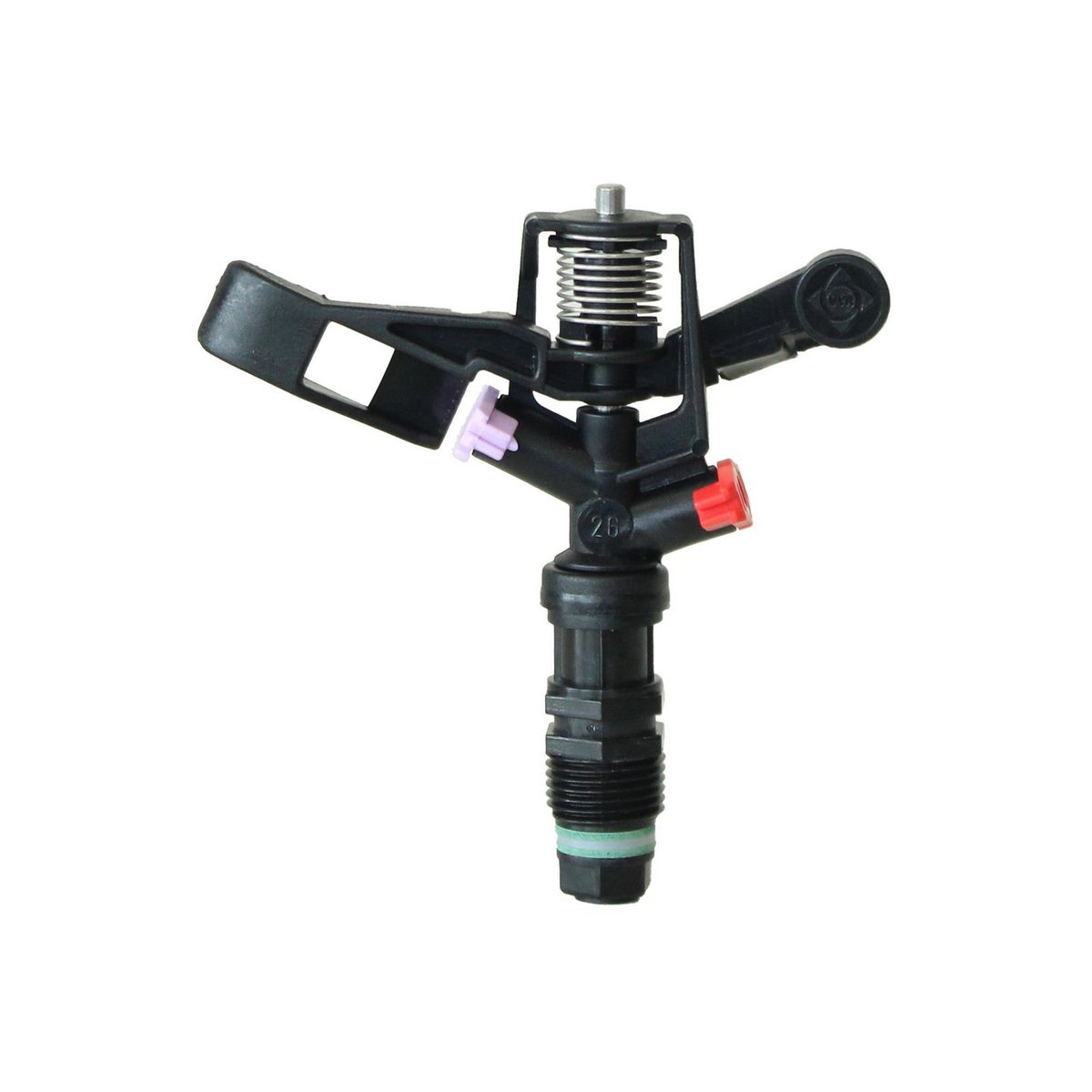 GENERICO - Aspersor VYR-26 de 2 Boquillas Ciruclar 1/2"