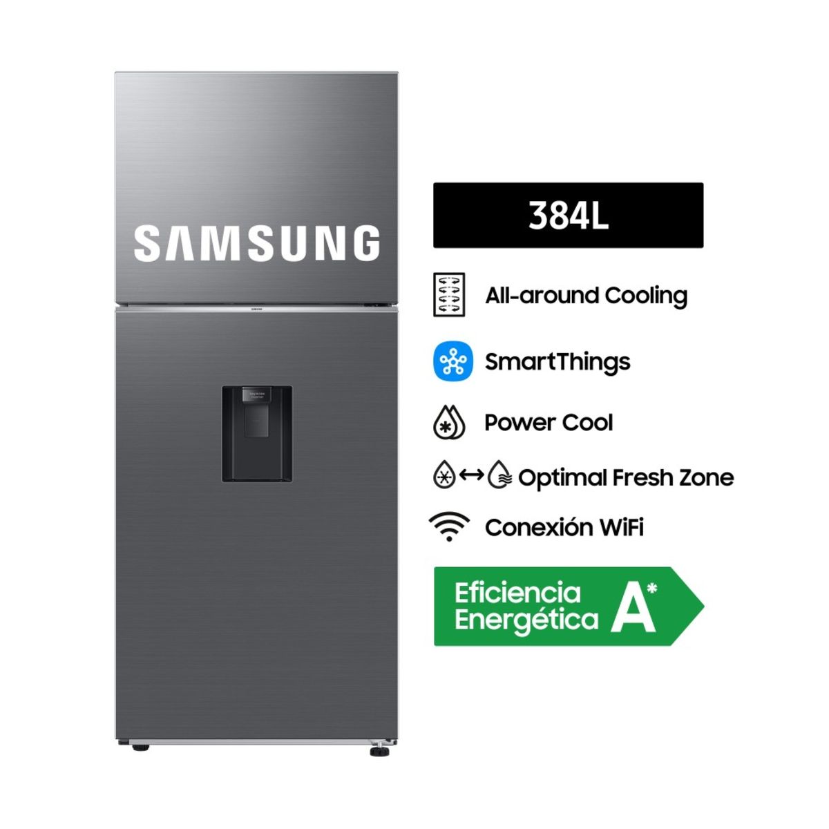 SAMSUNG - Refrigeradora Samsung Rt38Dg6730S9Pe 384L