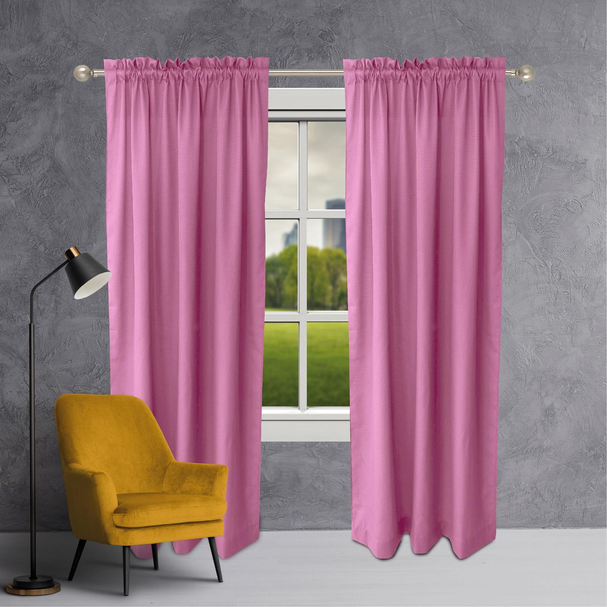  - Cortina Ventana Promo Palo Rosa