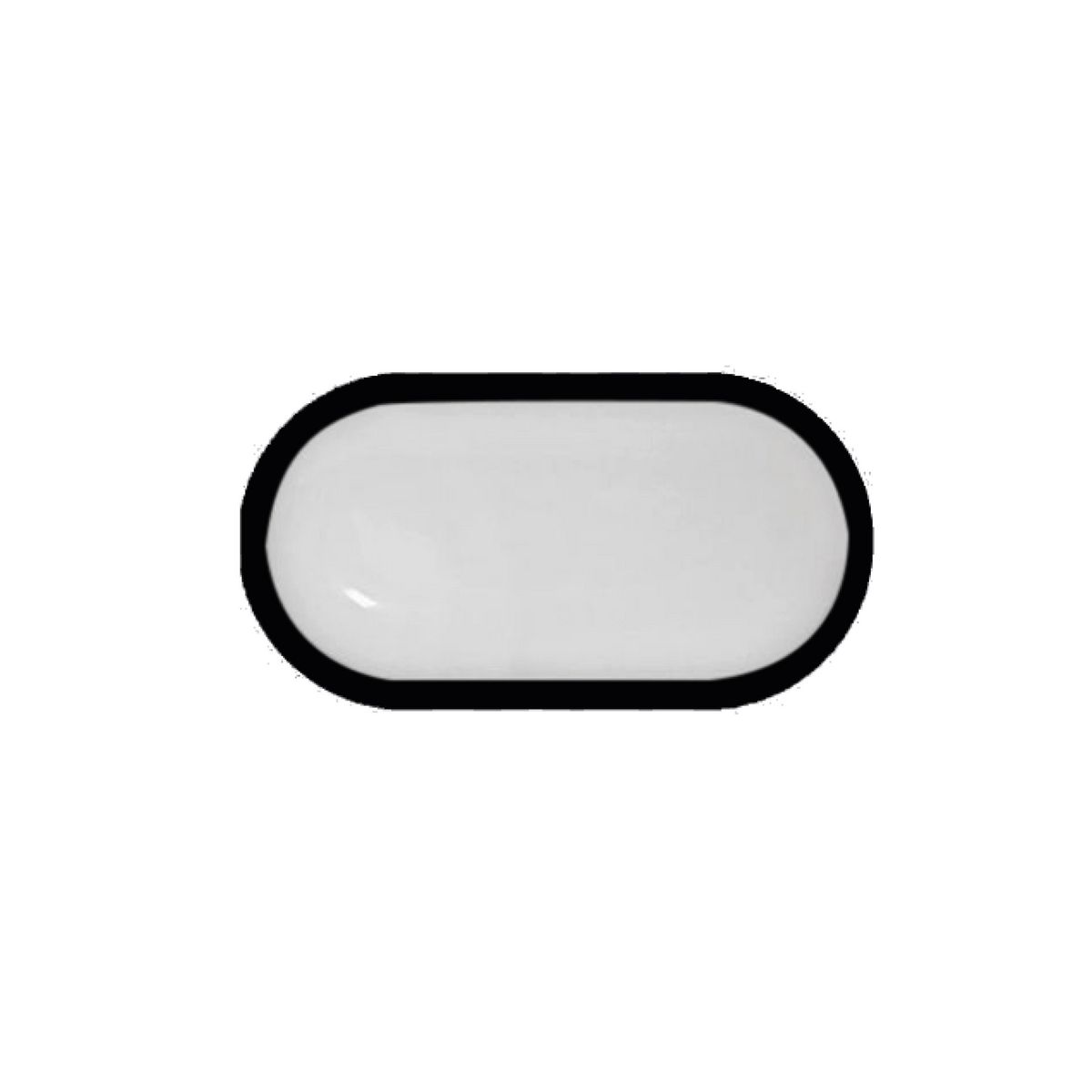 GZ LIGHTING - Aplique Tortuga LED 20W IP65 Negro Luz Fría