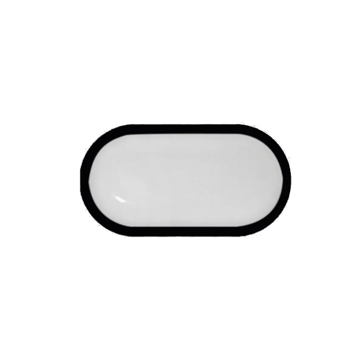 GZ LIGHTING - Aplique Tortuga LED 20W IP65 Negro Luz Cálida