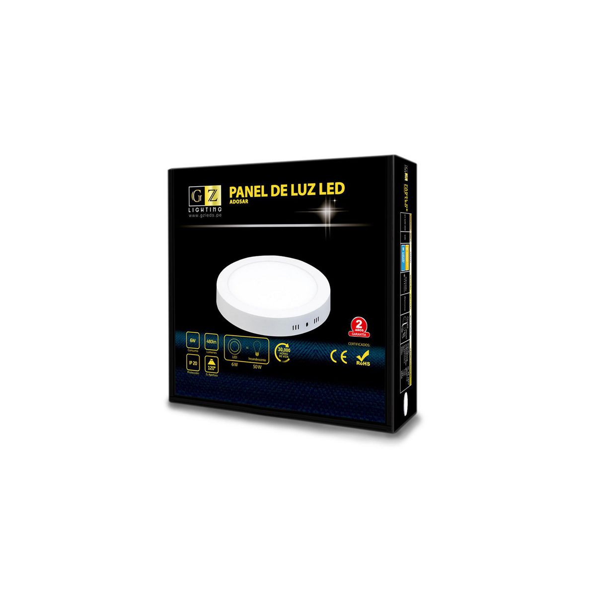 GZ LIGHTING - Downlight Led Adosar 18W Luz Fría