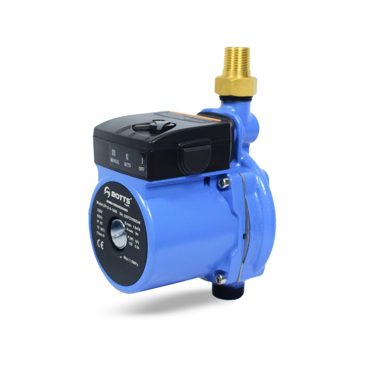 BOTTS - Electrobomba Presurizadora Botts Zp15-9-160B 0.16 Hp Monofasico 220V