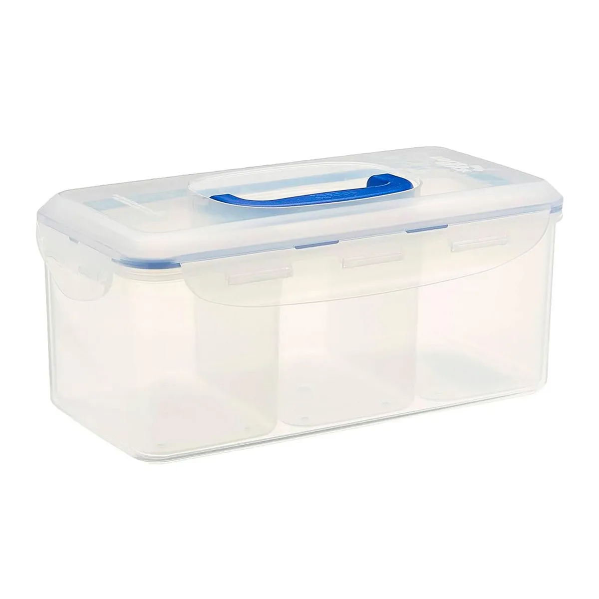 LOCK & LOCK - Taper Hermético Rectangular 3 Divisiones 3.4lt