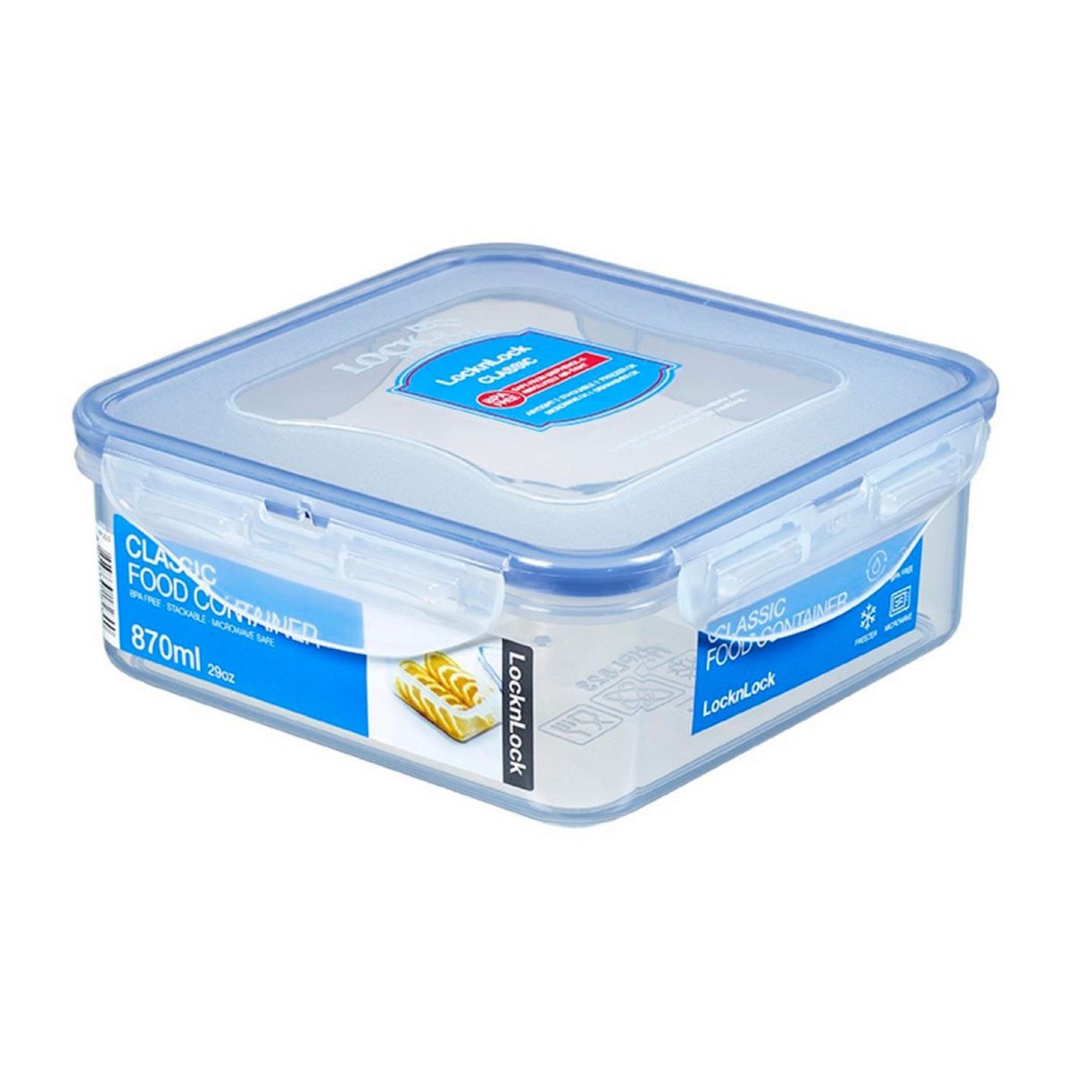 LOCK & LOCK - Taper Hermético Cuadrado 870ml