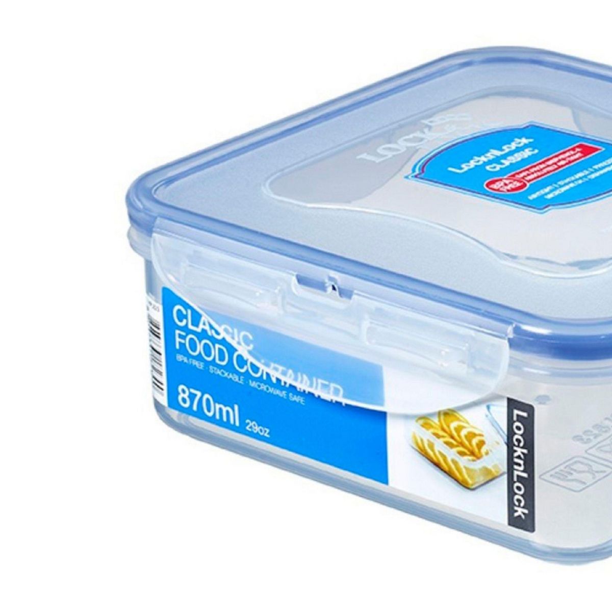 LOCK & LOCK - Taper Hermético Cuadrado 870ml