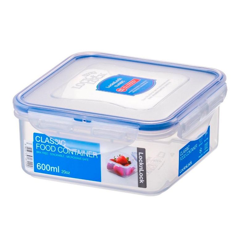 LOCK & LOCK - Taper Hermético Cuadrado 600ml