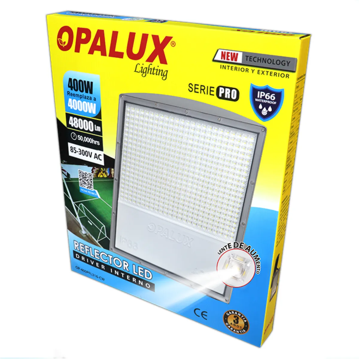Reflector Serie Pro 400W Opalux, marca OPALUX - Foto 2