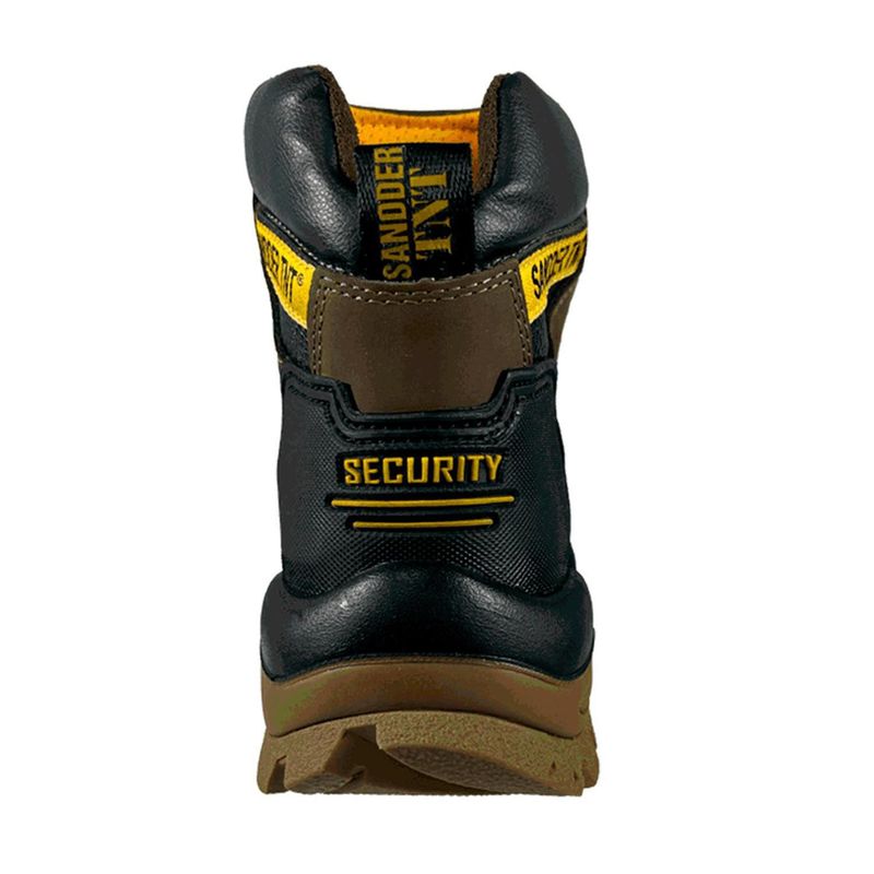 SANDDER TNT - Zapatos de Seguridad Punta de Acero Unisex Templarios Hidrofugados Marrón