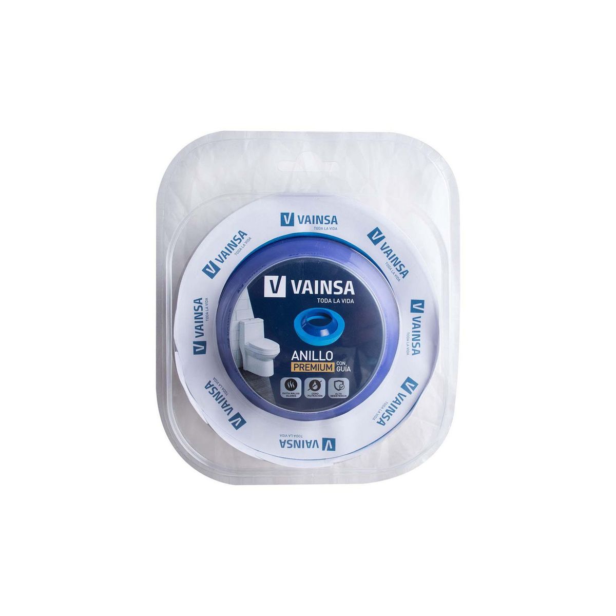 VAINSA - Anillo de goma con guía para inodoro 240 gr Vainsa