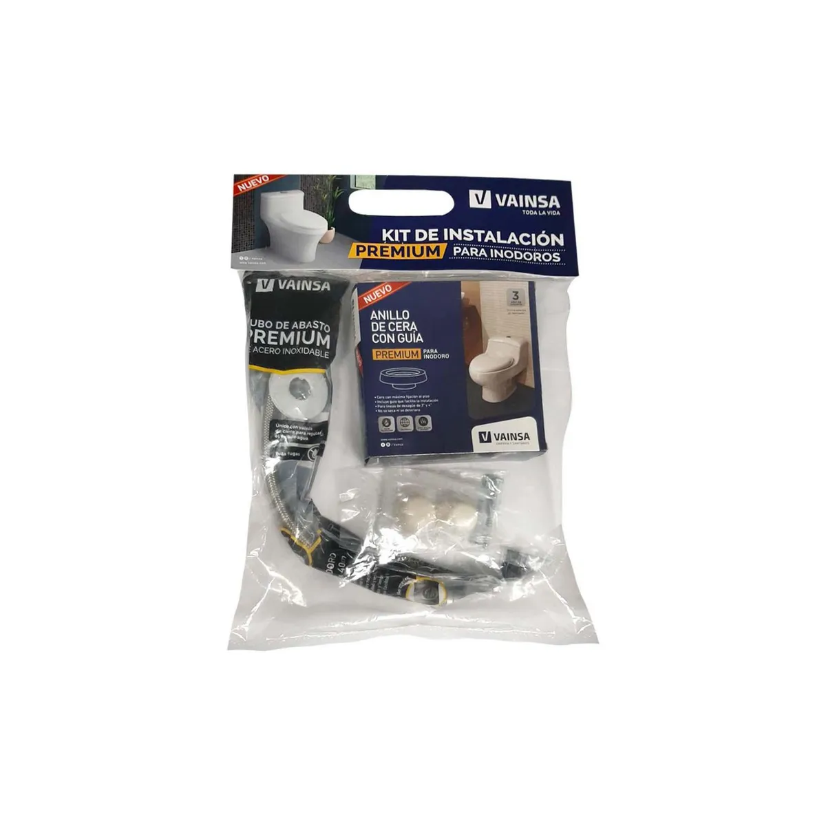 VAINSA - Kit de instalación premium de Inodoro Vainsa