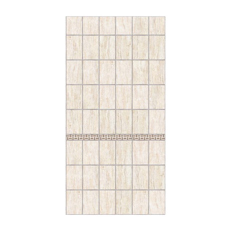 ETERNIT - Simplísima Placa Decorativa de Fibrocemento 2.40x1.20m Marmol Travertino Beige