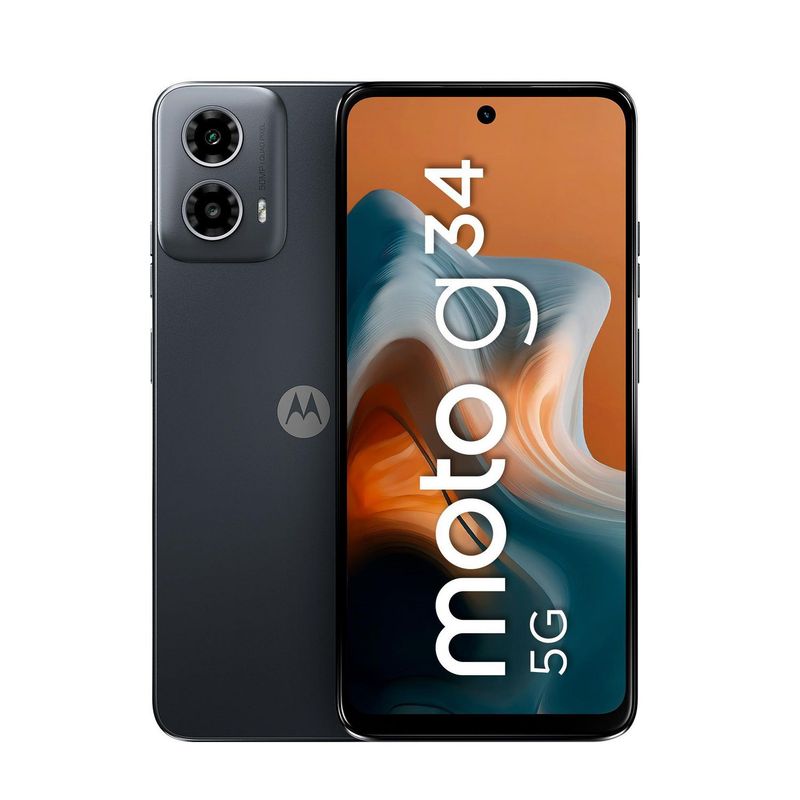 MOTOROLA - Smartphone Moto G34 5G 8GB 256GB Negro Meteorito Liberado