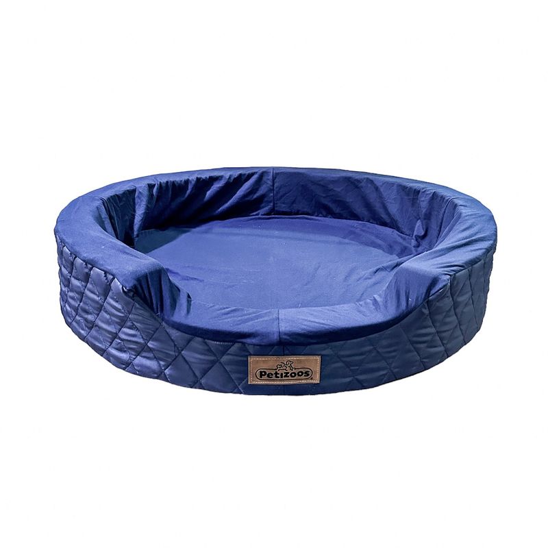 PETIZOOS - Cama para Perro Raza Mediana Petizoos Algodón Azul