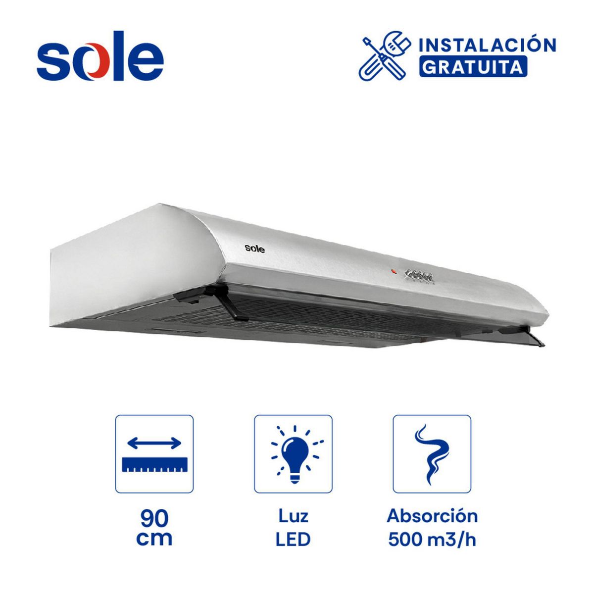 SOLE - Campana Extractora Sole Atenea 90 Cm