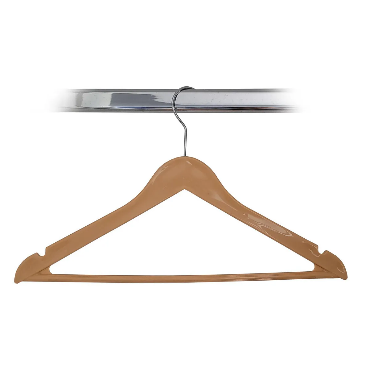 RAPALLO - Set 6 Colgadores de Ropa Baquelita Beige