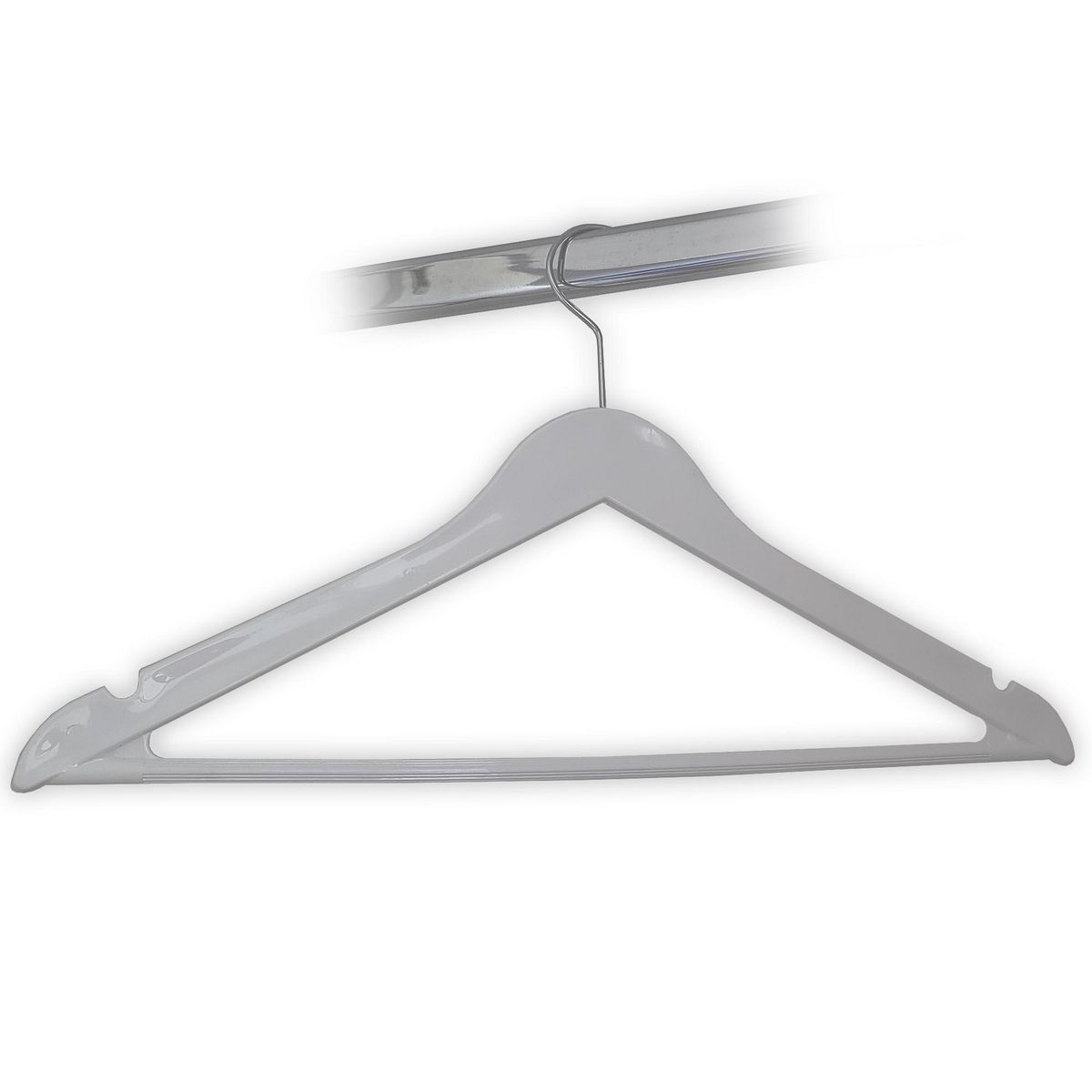 RAPALLO - Set 6 Colgadores de Ropa Baquelita Blanco