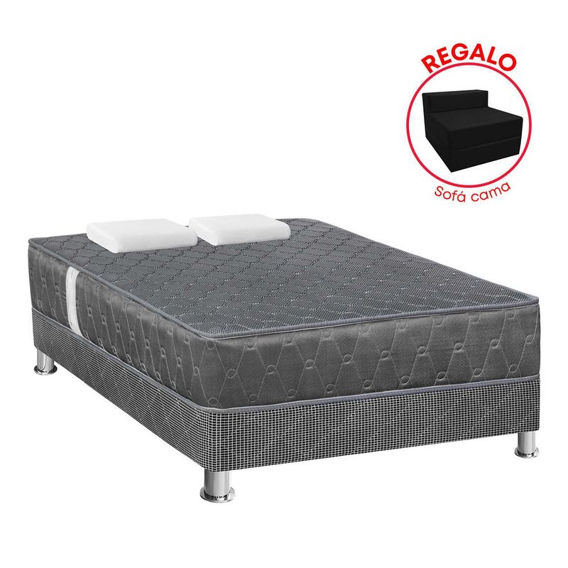 FORLI - Cama Americana Acqua 2 Plazas + Sofá Cama