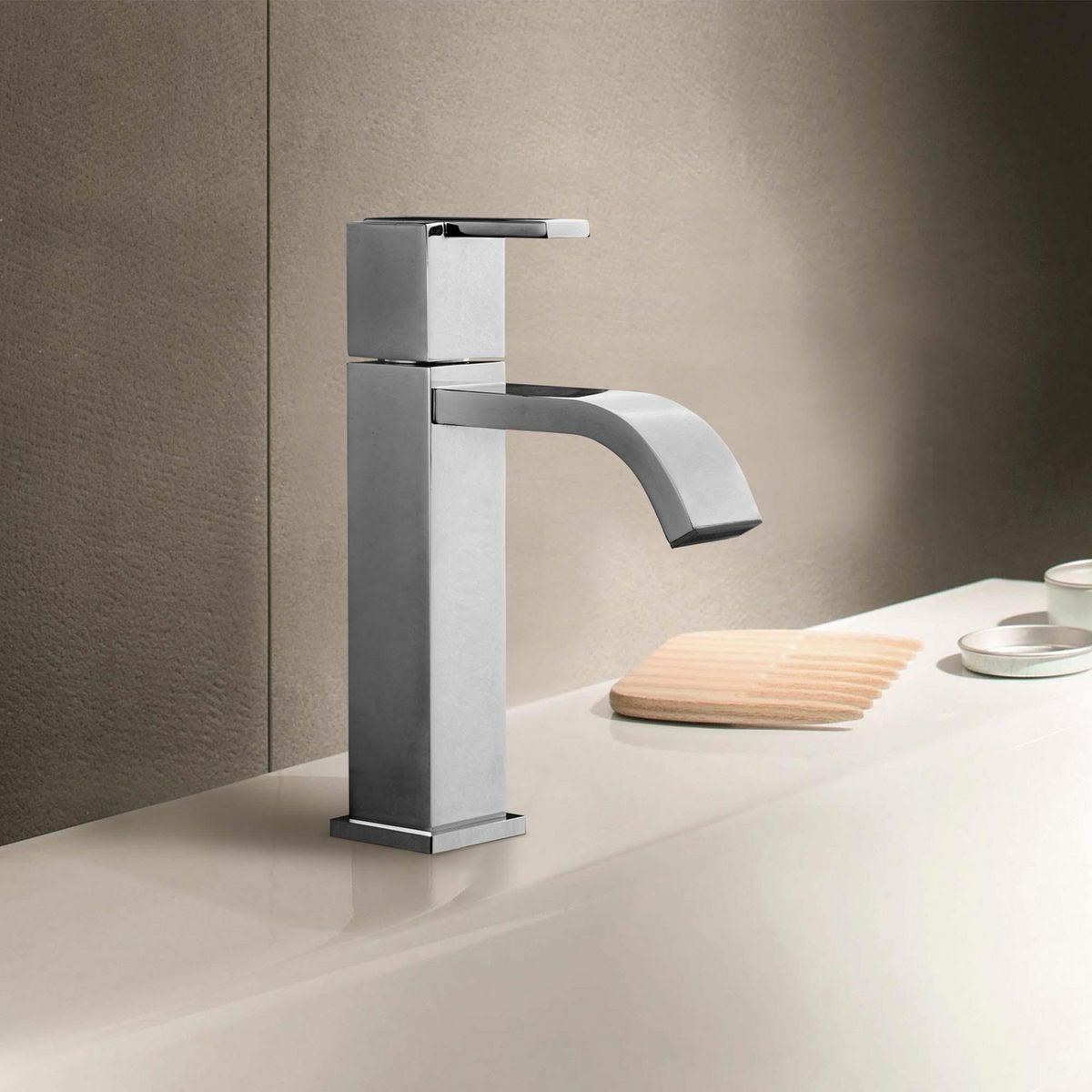 VAINSA - Llave de Lavatorio Baja Modena Acabado Duracrom