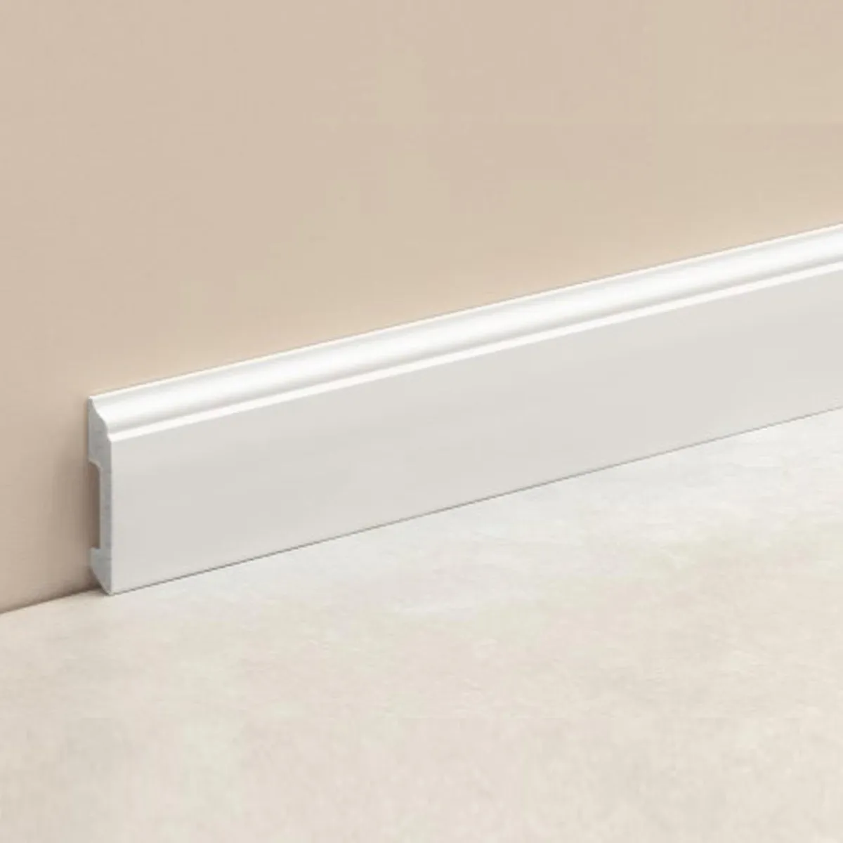 ATRIM - Zócalo de EPS Curves Blanco 80mm