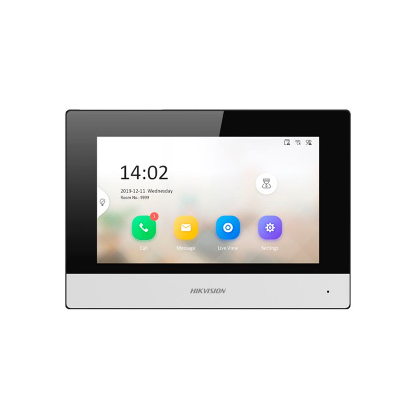 HIKVISION - Hikvision Monitor para Videoportero 7 Pulgadas IP Wi-Fi DS-KH6320-WTE1