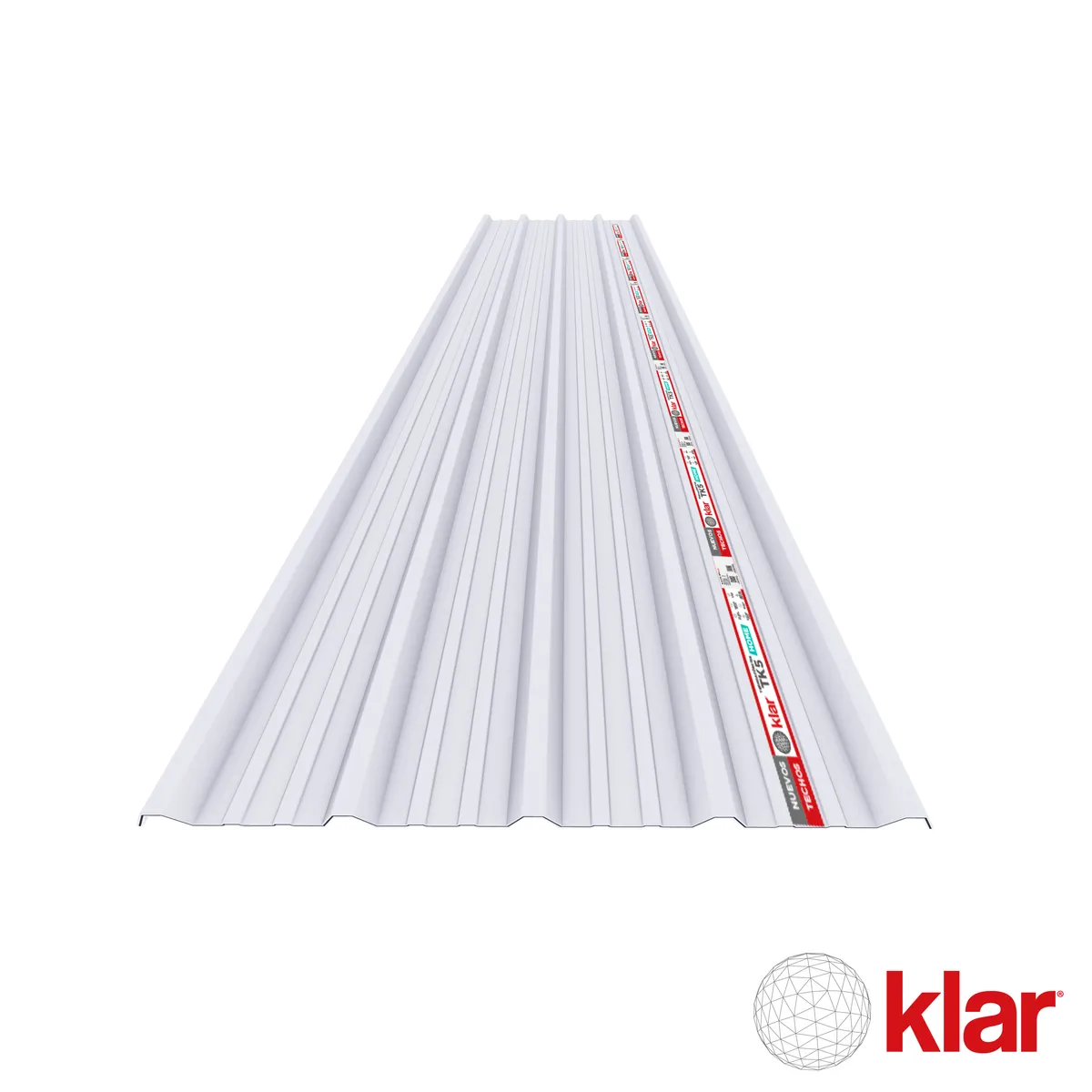KLAR - Panel Termoacústico Klar TK5 Home 1.07 m x 3.6 m Blanco