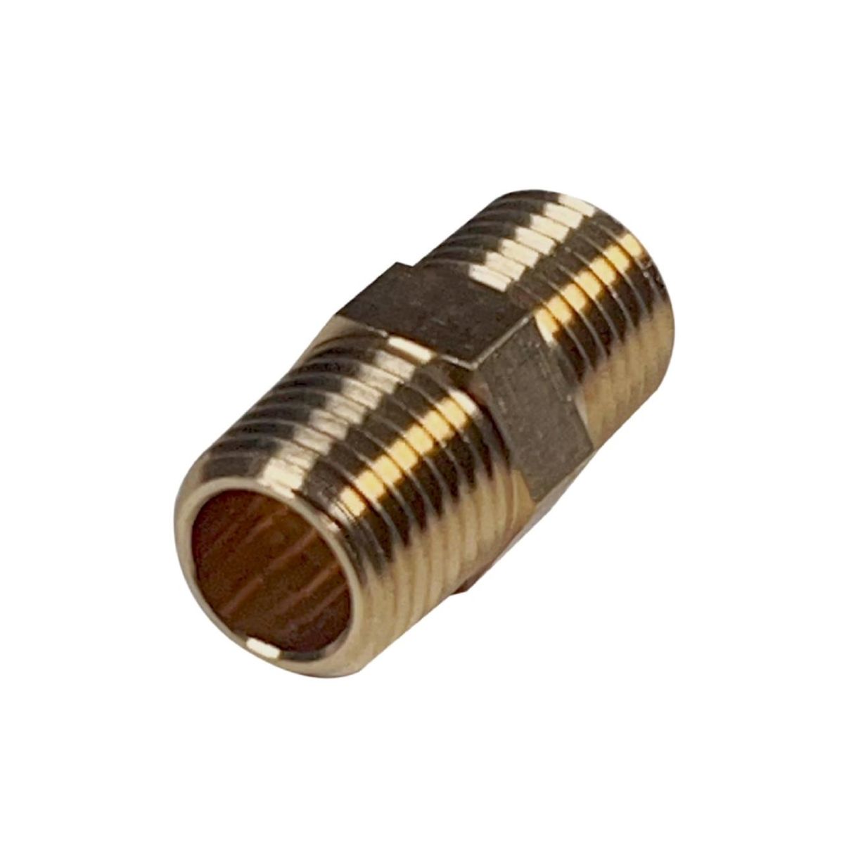 ECKOGRIF - Niple Exagonal Bronce 1/2 X 2