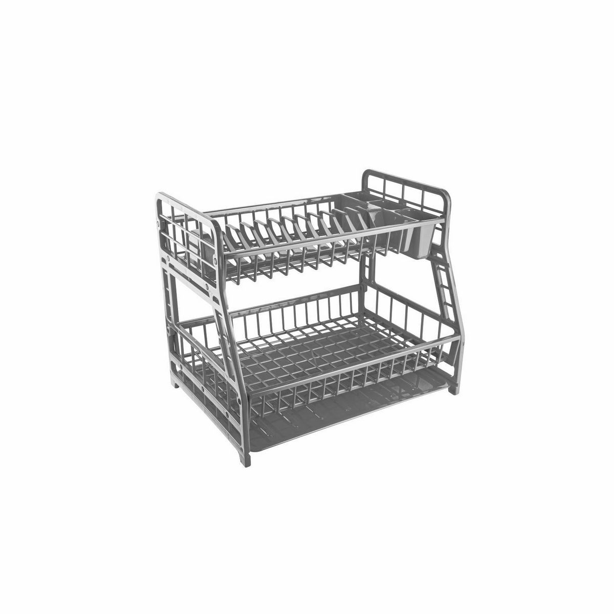 BASA - Escurridor 2 Niveles Cloe Gris Metálico