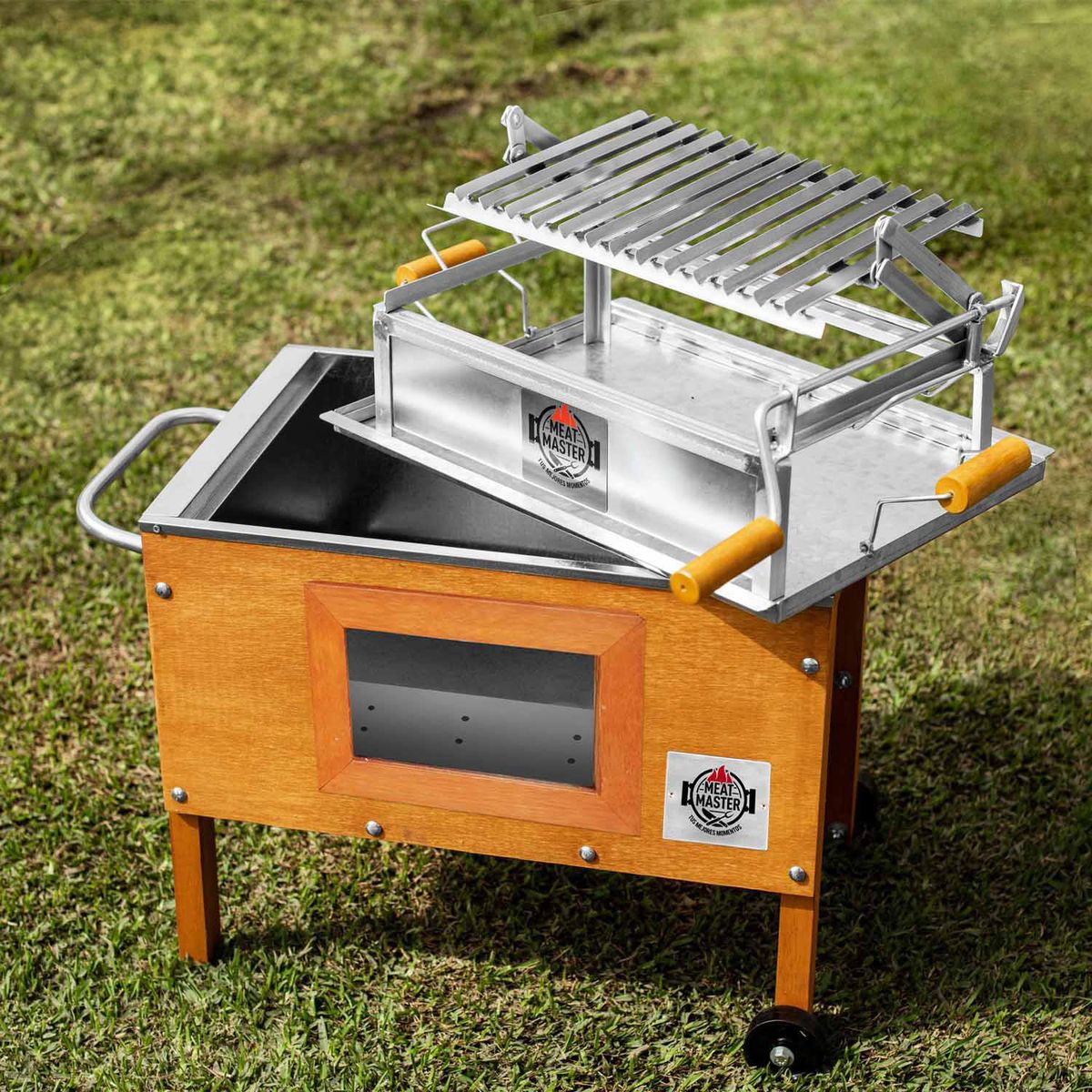 MEAT MASTER - Caja China Junior con Vidrio 60x40x70cm