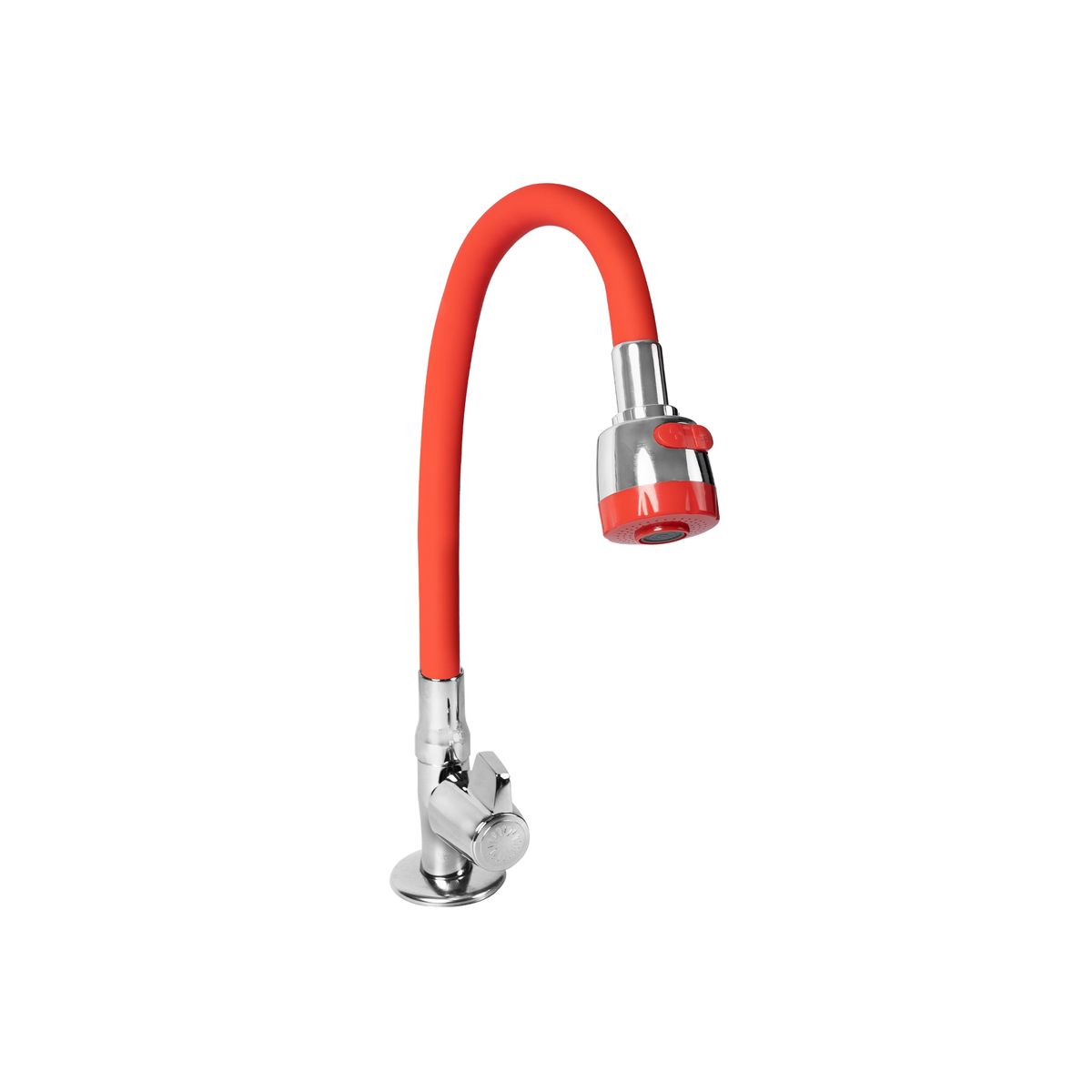ITALGRIF - Llave Lavadero Bar Cabo Blanco Pico Flexible Rojo