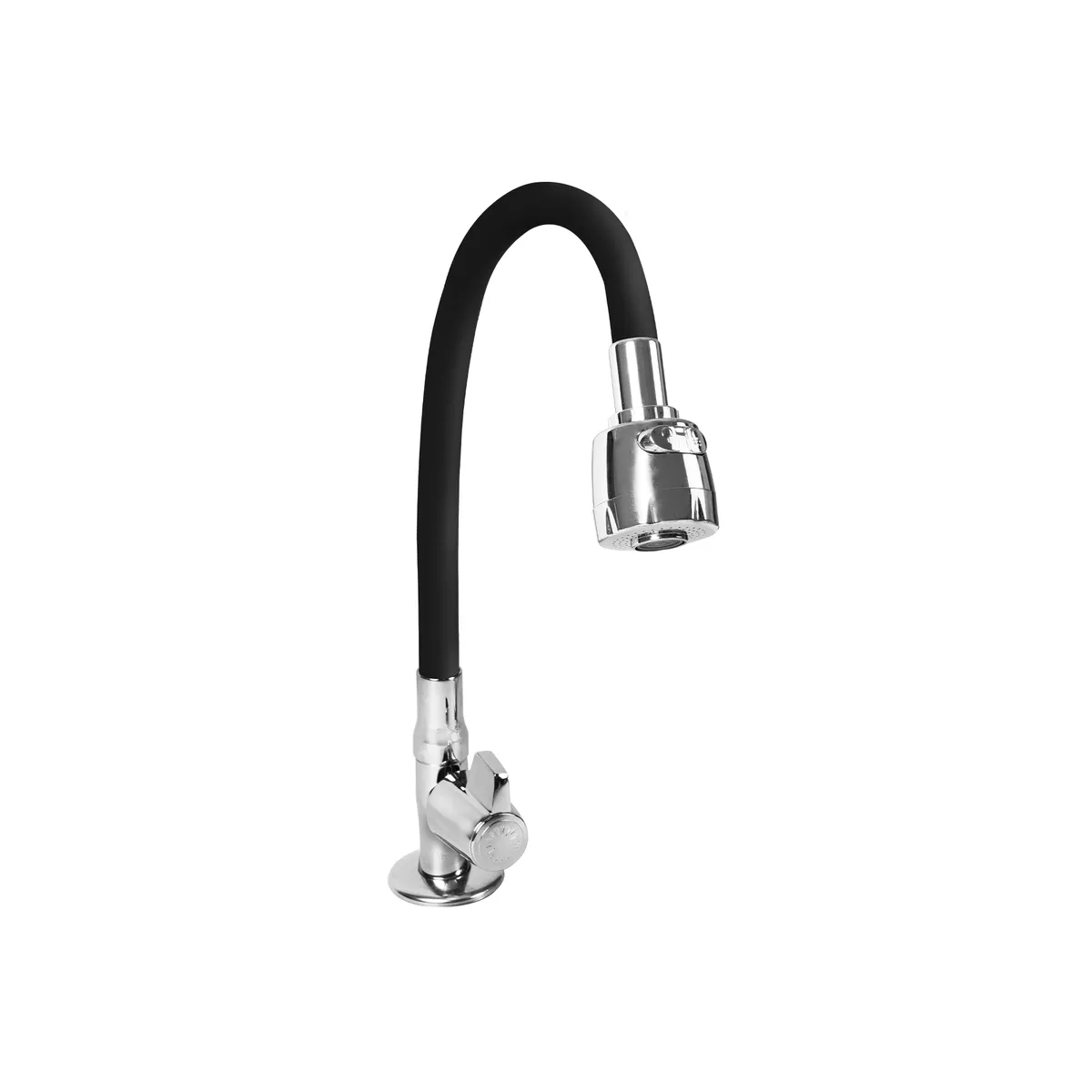 ITALGRIF - Llave Lavadero Bar Cabo Blanco Pico Flexible Negro