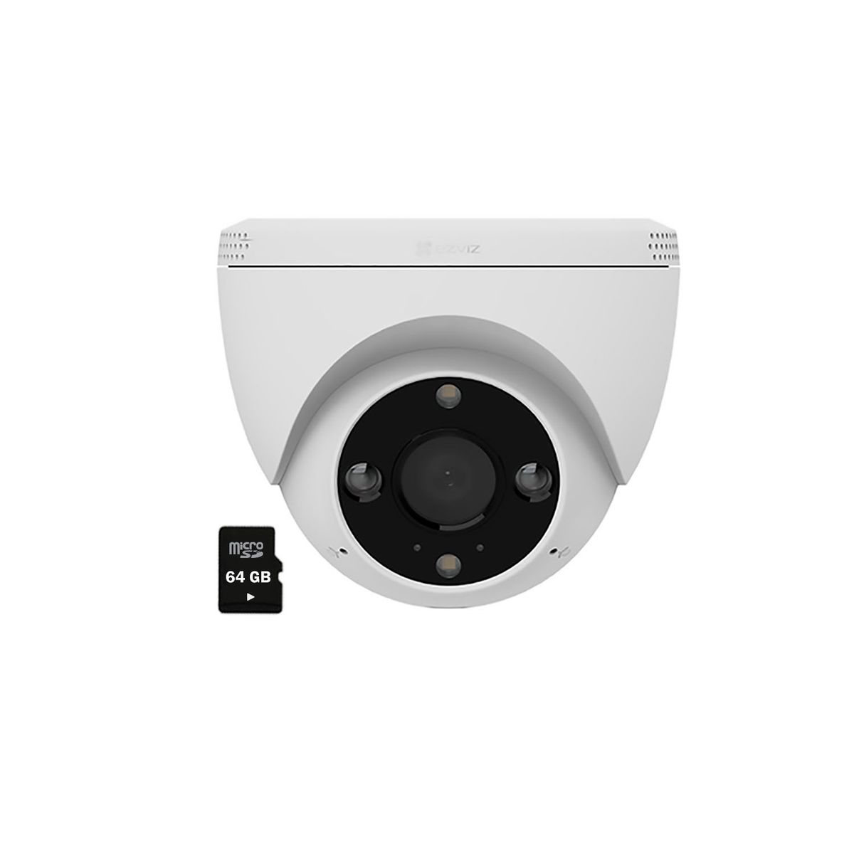 EZVIZ - Cámara de Seguridad Ezviz H4 2K Domo Visión Nocturna Color Exterior SD 64GB