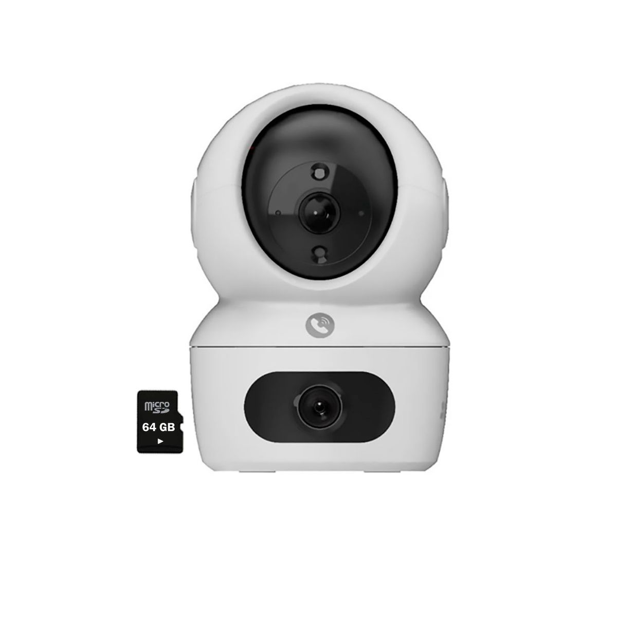 EZVIZ - Cámara de Seguridad Ezviz H7C 4Mp + 4Mp Binocular Wifi Interior 360 + Sd 64Gb