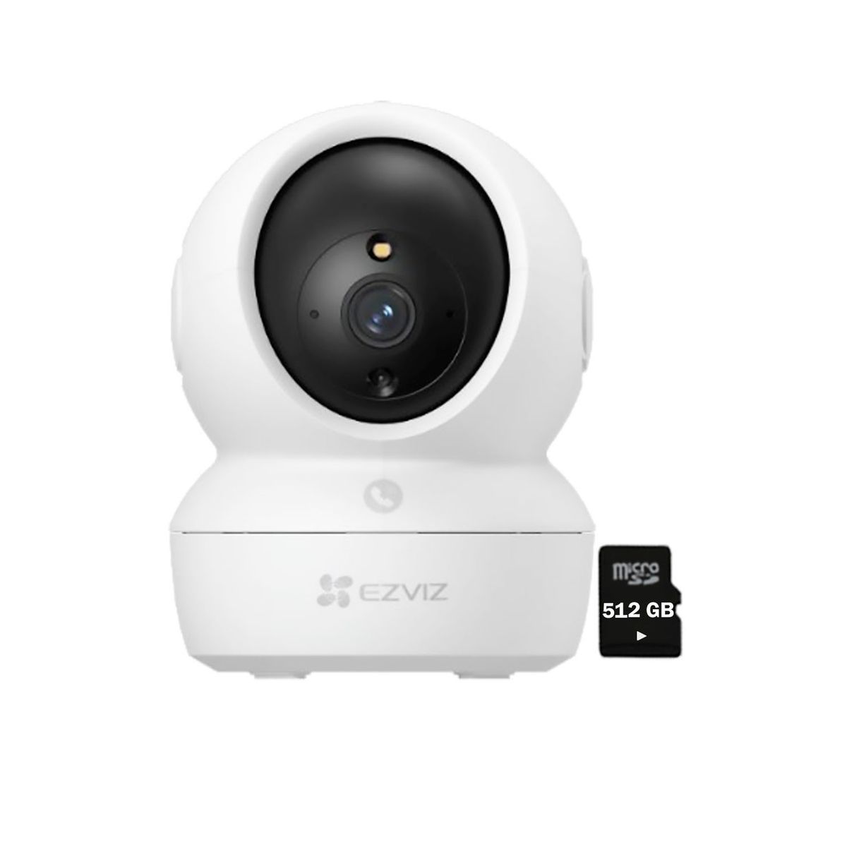 EZVIZ - Ezviz Cámara Wifi H6C Pro 4Mp 2K Inteligente Gira 360 + Micro Sd 512Gb