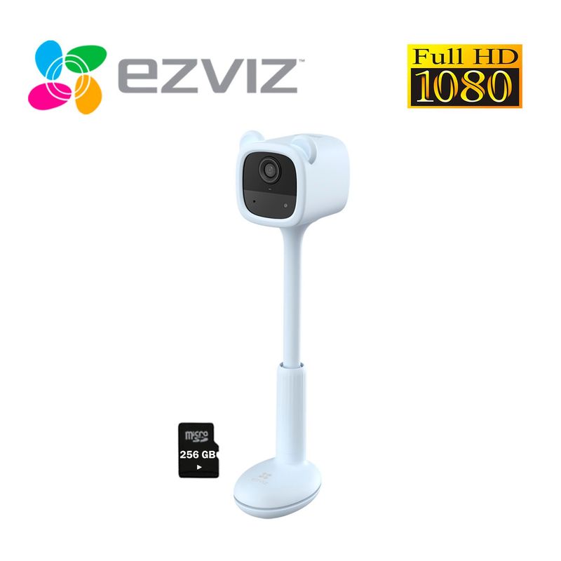 EZVIZ - Monitor de Bebé Ezviz BM1 Celeste Wi-Fi Inalámbrico con Batería 256GB