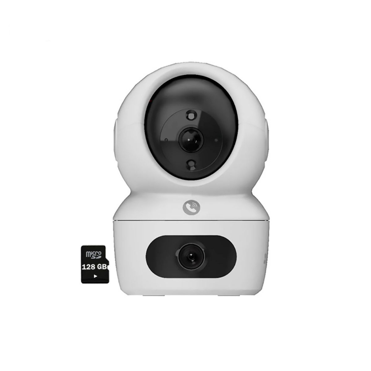 EZVIZ - Cámara de Seguridad Ezviz H7C 4Mp + 4Mp Binocular Wifi Interior 360 + Sd 128Gb