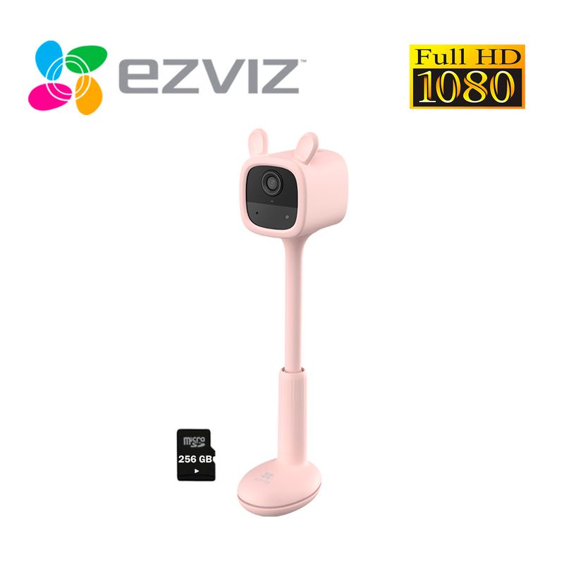 EZVIZ - Monitor de Bebé Ezviz BM1 Rosado Wi-Fi Inalámbrico Batería 256GB
