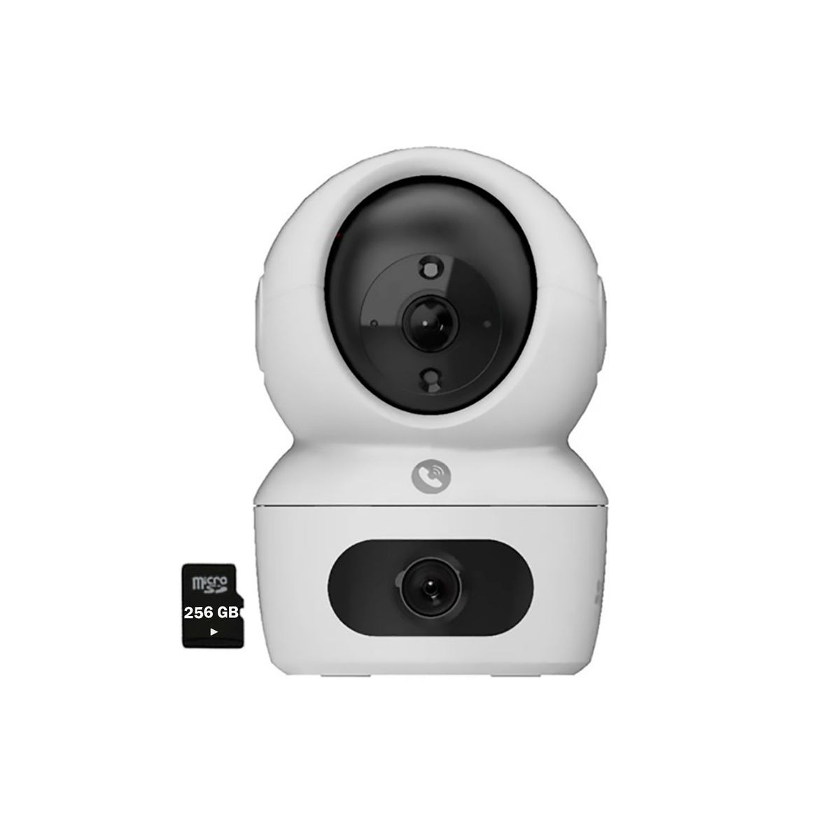EZVIZ - Cámara de Seguridad Ezviz H7C 4Mp + 4Mp Binocular Wifi Interior 360 + Sd 256Gb