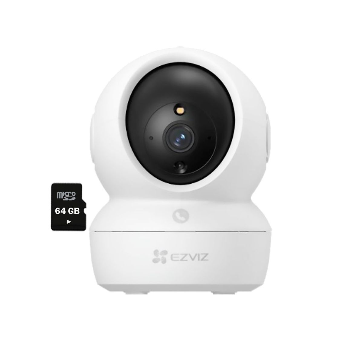 EZVIZ - Ezviz Cámara Wifi H6C Pro Full Hd Gira Botón Llamada + Micro Sd 64Gb