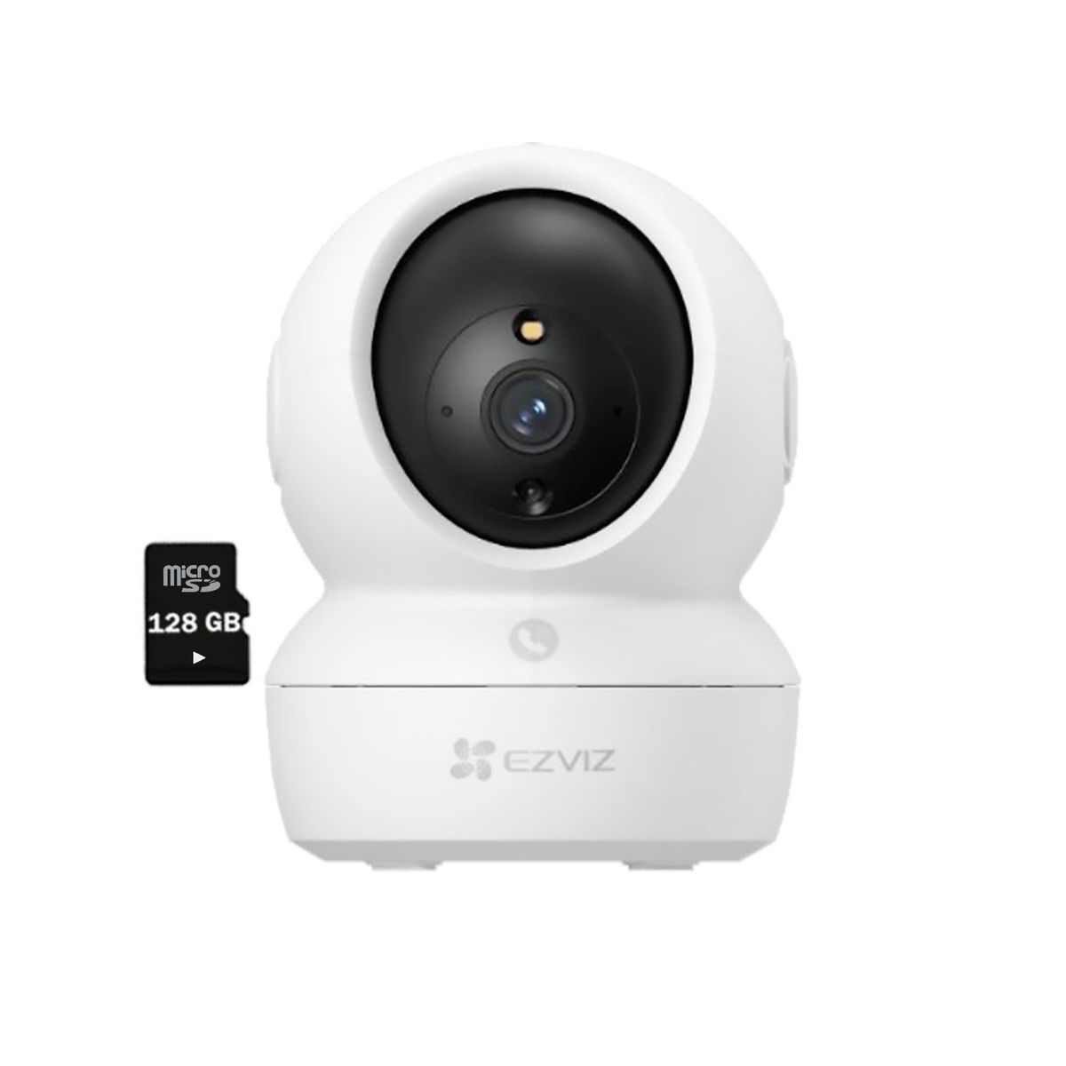 EZVIZ - Ezviz Cámara Wifi H6C Pro Full Hd Gira Botón Llamada + Micro Sd 128Gb