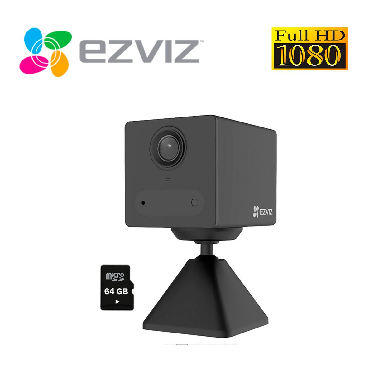 EZVIZ - Cámara Inteligente Ezviz Wi-Fi CB2 Batería Inalámbrico Sd 64Gb Full Hd