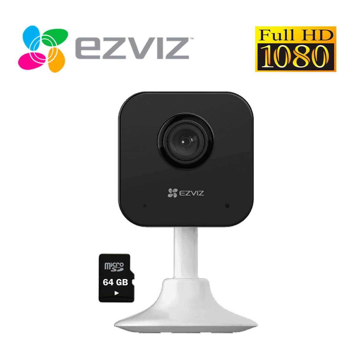 EZVIZ - Cámara Seguridad Ezviz H1C Inalámbrico Wi-Fi Full Hd + Micro sd 64Gb