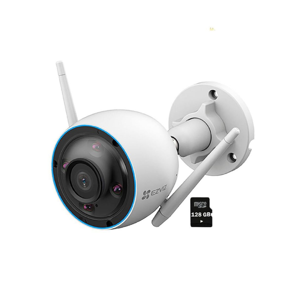 EZVIZ - Cámara Seguridad Ezviz H3 3K 5MP Wi-Fi Inalámbrica Exterior + SD 128GB